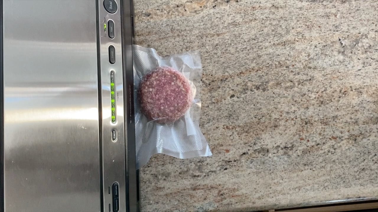 How To Vacuum Seal Burgers For Sous Vide Cooking - Sip Bite Go