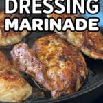 Pinterest pin for How To Marinate Chicken Breasts In Balsamic Dressing recipe