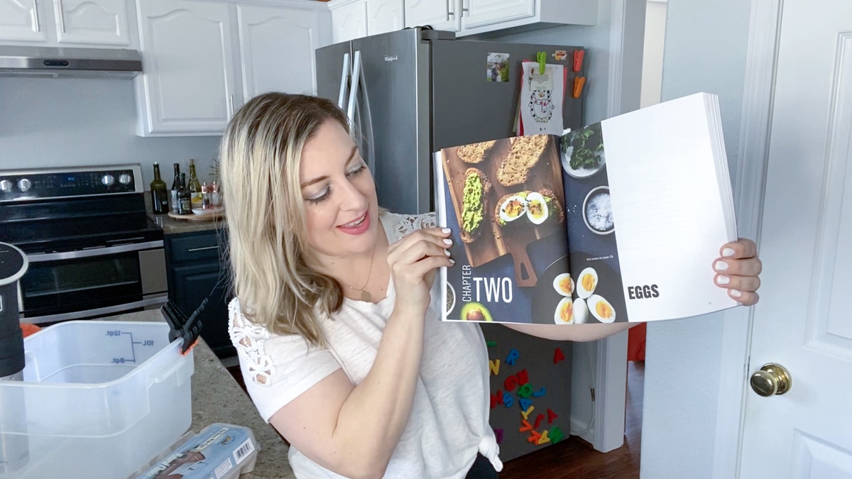 Jenna Passaro with The Home Chef's Sous Vide Cookbook chapter on sous vide eggs recipes