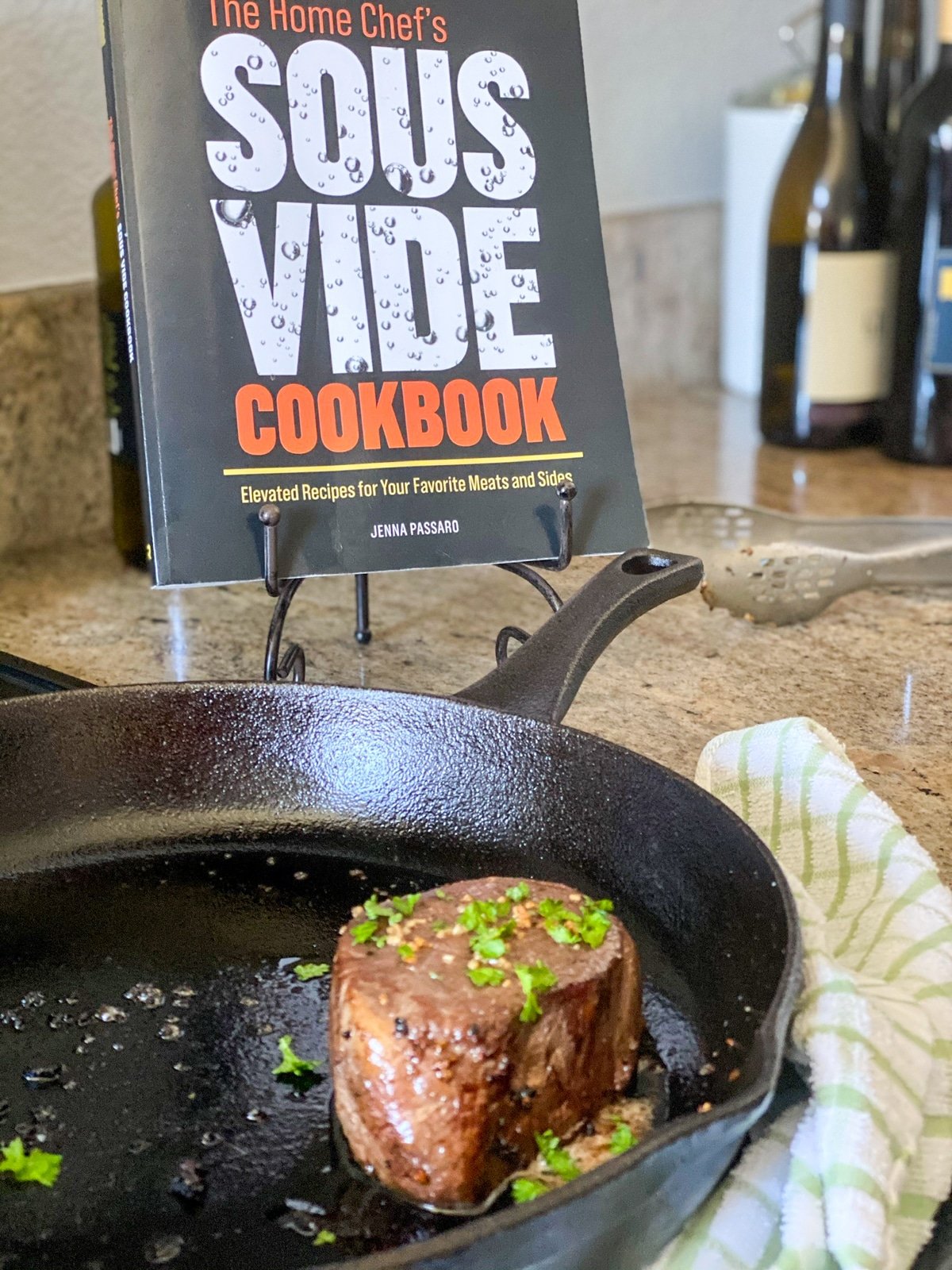 sous vide filet mignon and the home chef's sous vide cookbook