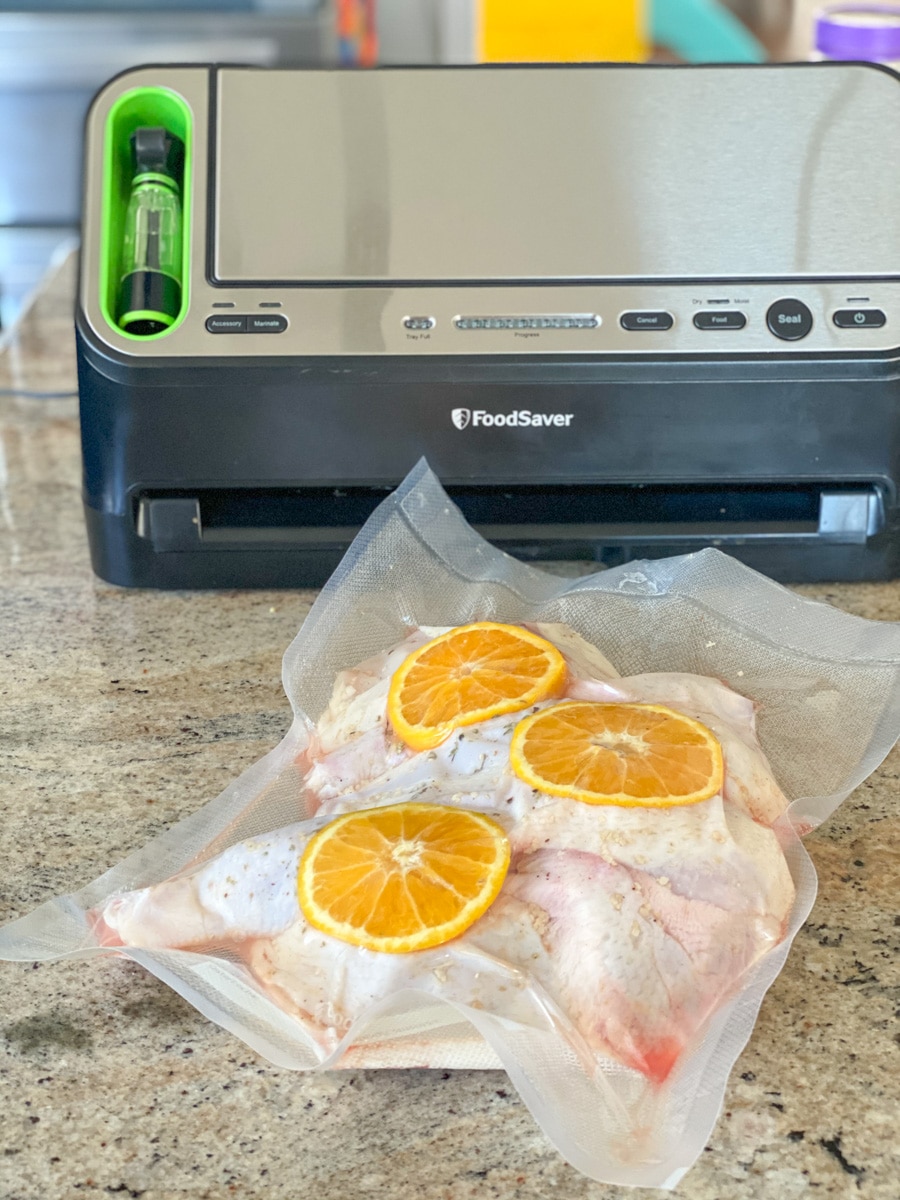 vacuum sealing whole chicken with foodsaver 4400