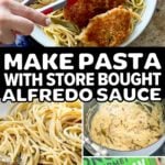 Make Pasta With Alfredo Sauce From A Jar Pinterest Image