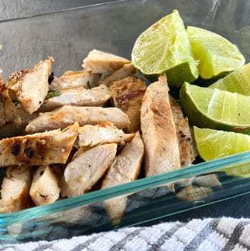 chicken breast marinated in lime juice and garlic