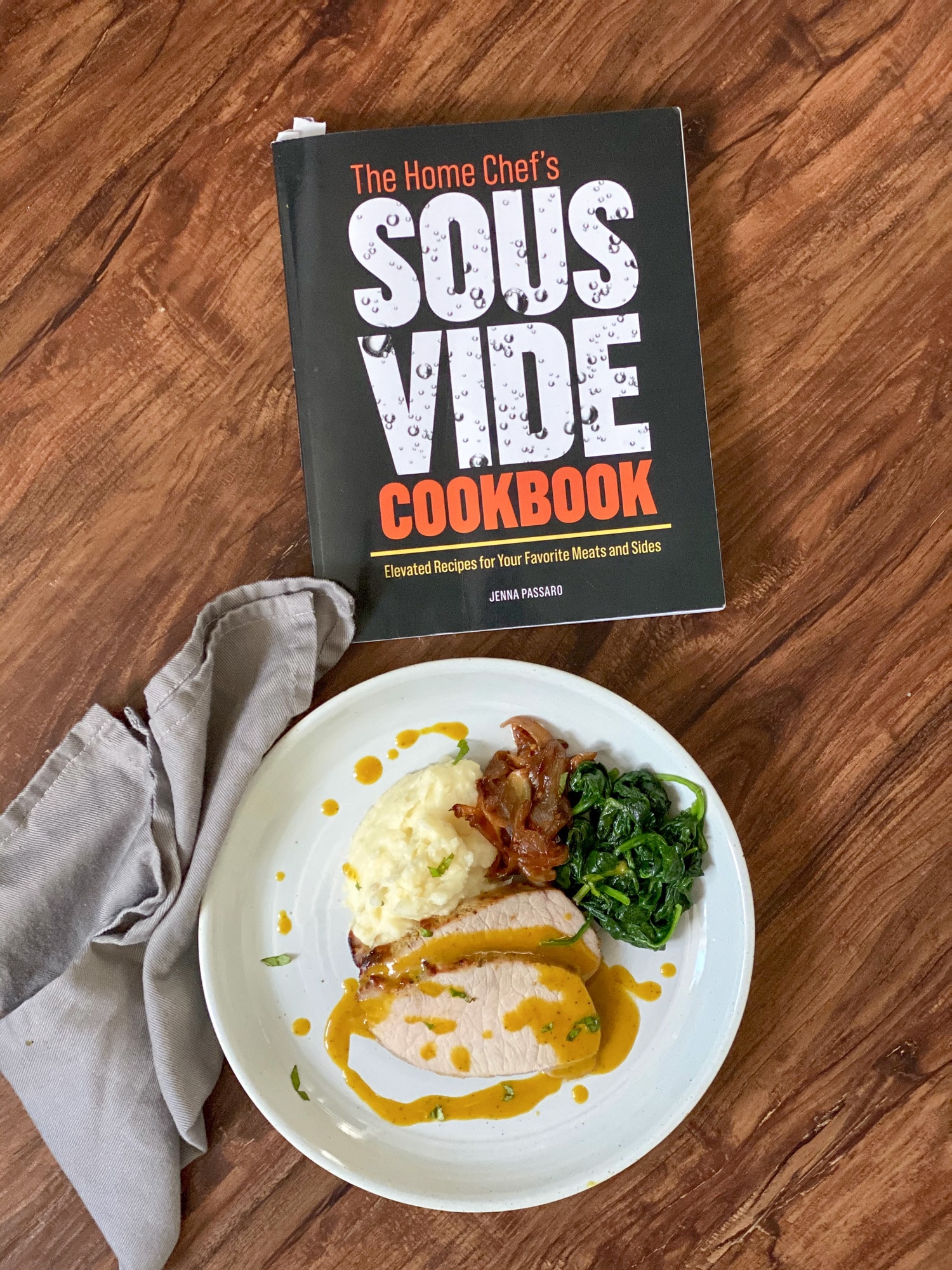 sous vide pork loin roast and The Home Chef's Sous Vide Cookbook