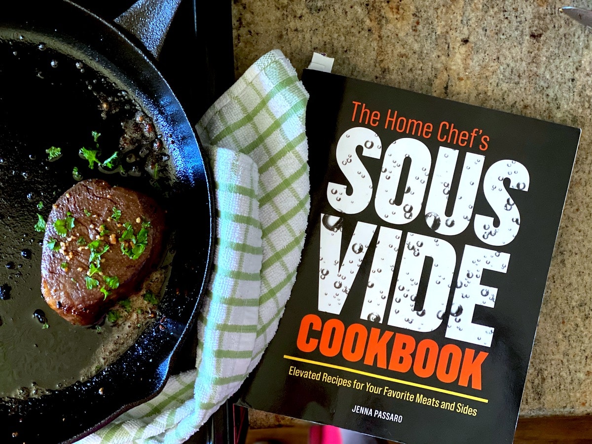 filet mignon sous vide with The Home Chef's Sous Vide Cookbook