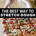 How to stretch store bought pizza dough pin