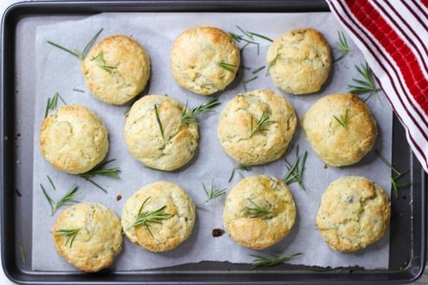 biscuits with fresh herbs