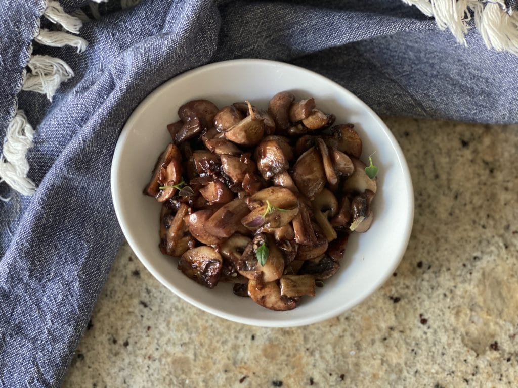 sauteed mushrooms with fresh thyme