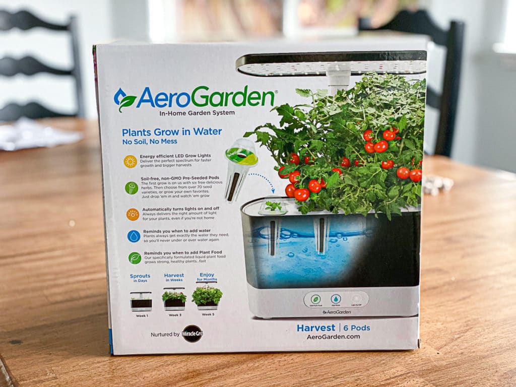 new aerogarden harvest 6 pod model bought online