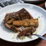 fall apart sous vide beef short ribs with fork
