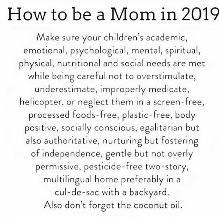 funny how to be a mom in 2019 meme