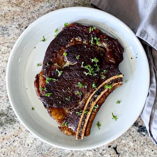 Sous Vide Porterhouse Steak - SO Juicy!! - Sip Bite Go