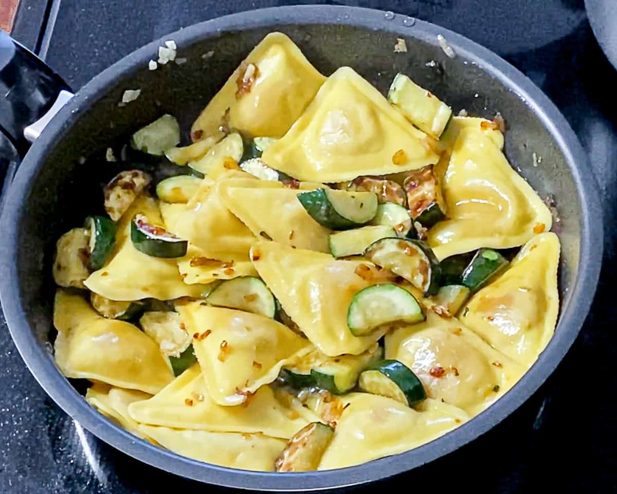 Trader Joe's Butternut Squash Ravioli With Zucchini Sip Bite Go