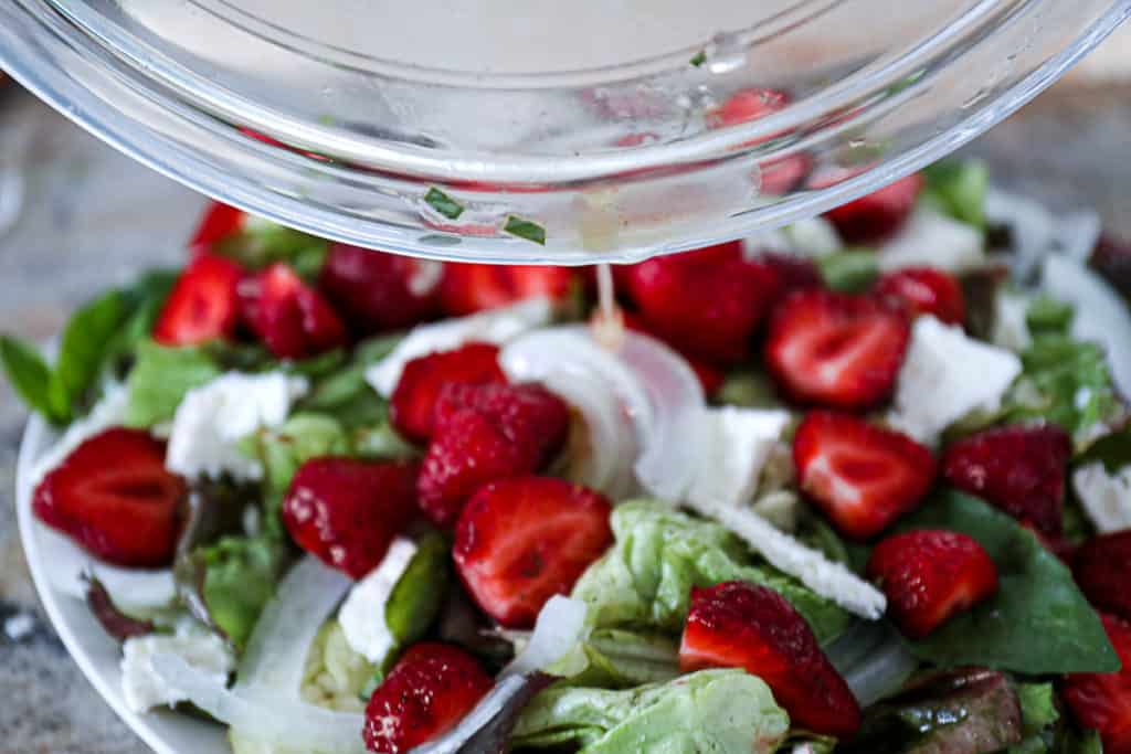 Honey Lemon Basil Dressing Salad Vinaigrette Sip Bite Go