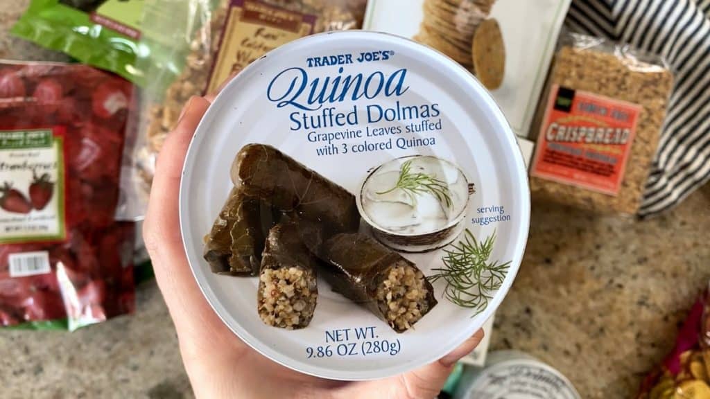 Trader Joe's Dolmas Review (Stuffed Grape Leaves) Sip Bite Go