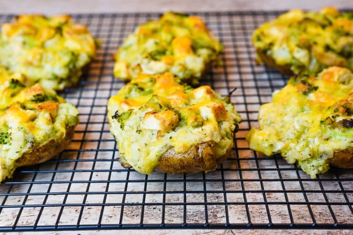 Chicken Broccoli And Cheese Twice Baked Potatoes