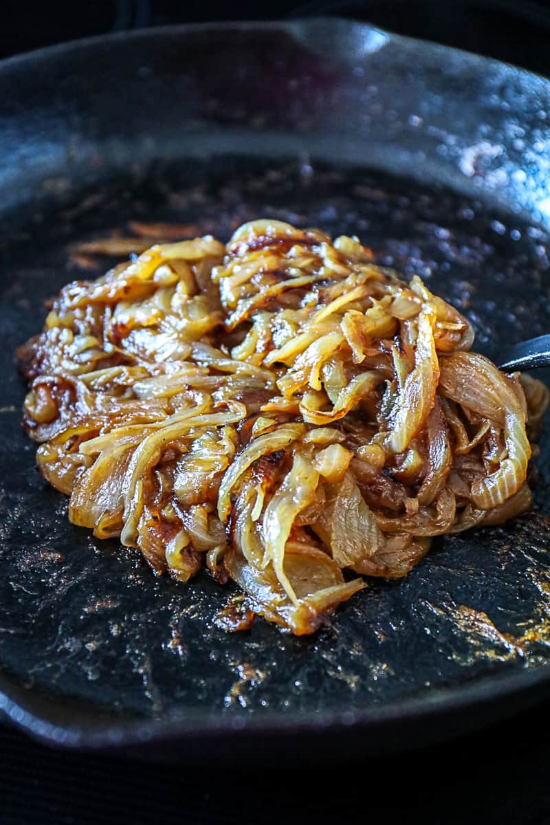 Cooking Caramelized Onions on the stove.