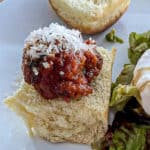 Hawaiian Roll Meatball Sliders Dinner Slow Cooked or Baked