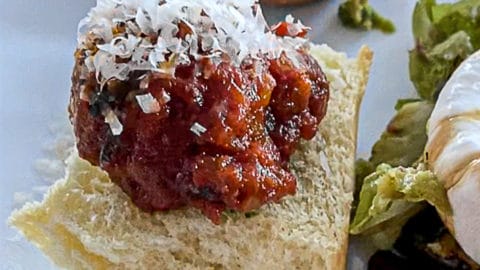 Hawaiian Roll Meatball Sliders Dinner Slow Cooked or Baked