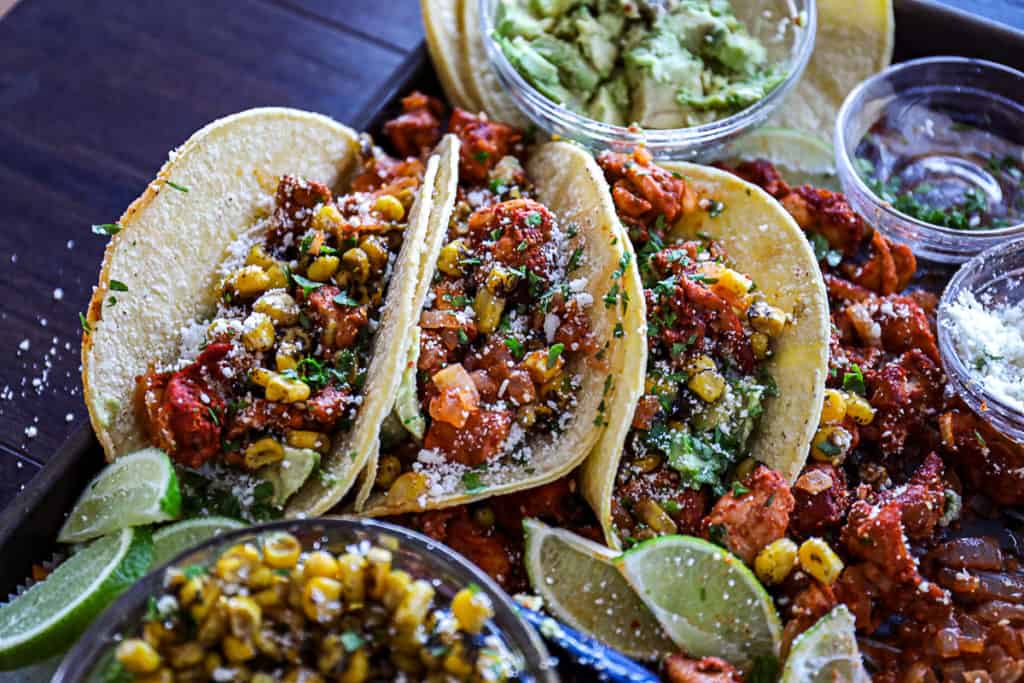 Sheet Pan Chicken Al Pastor Tacos Sip Bite Go