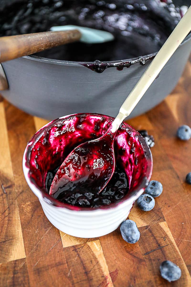 Homemade Blueberry Compote Topping