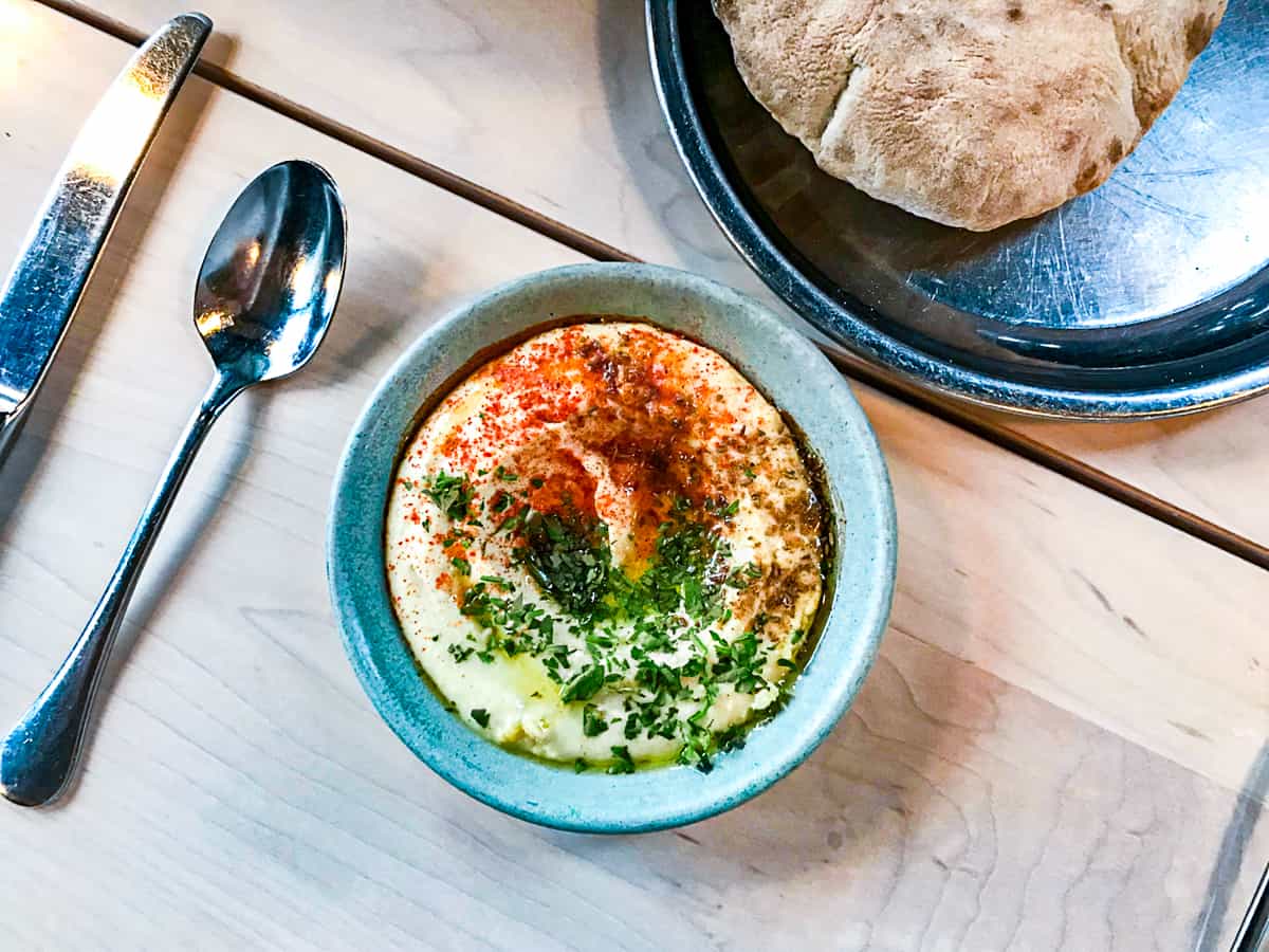 Tusk Portland Happy Hour Hummus Dish