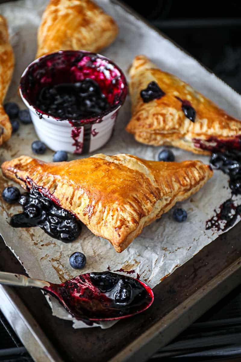 Summer Blueberry dessert turnovers