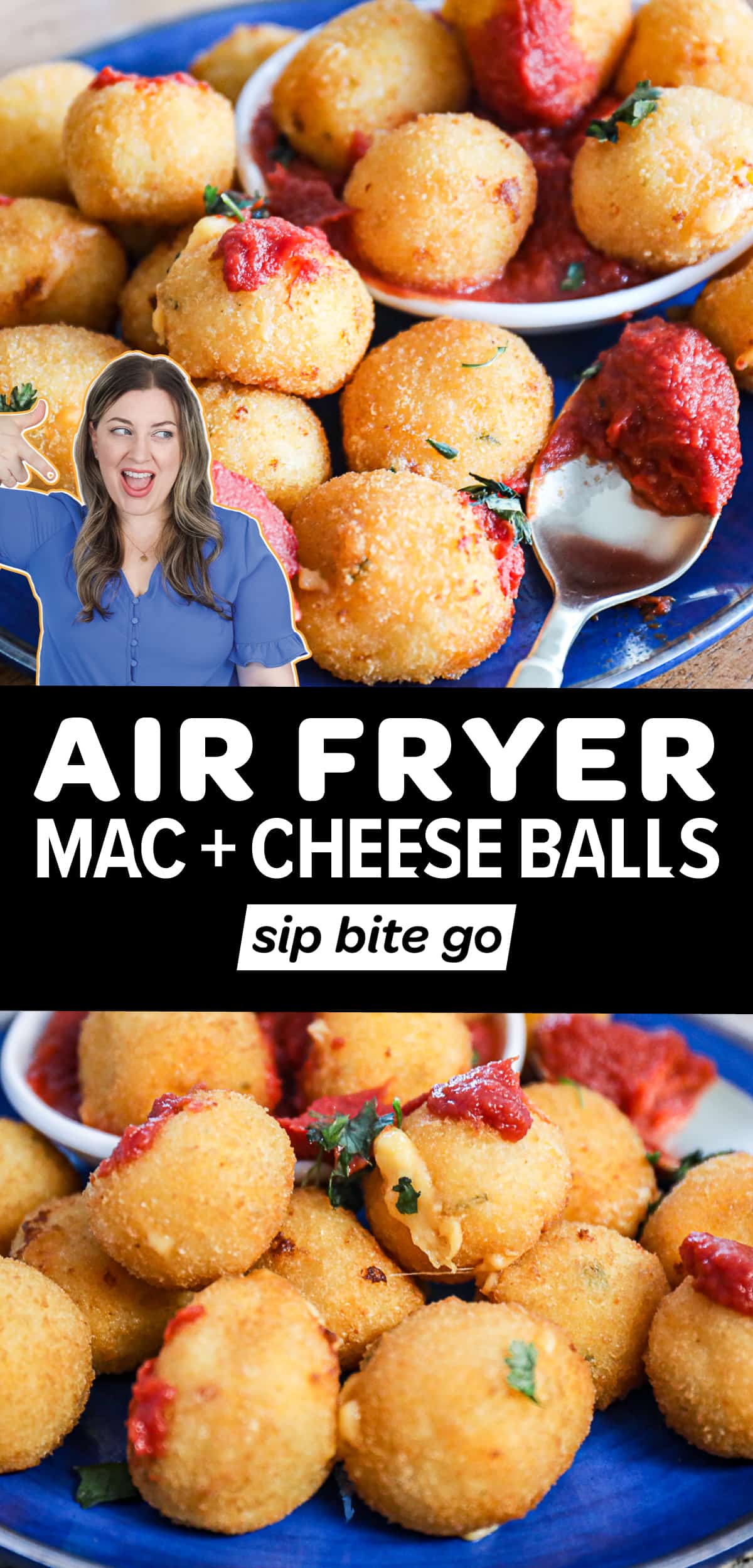Air Fryer Mac And Cheese Balls (Premade OR Frozen) Sip Bite Go