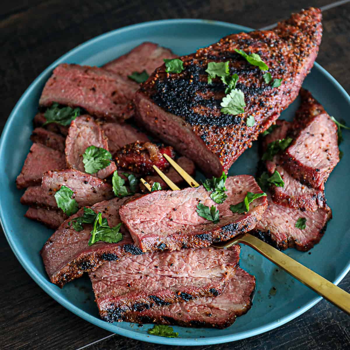 Smoked Tri Tip Traeger Recipe Demo Sip Bite Go