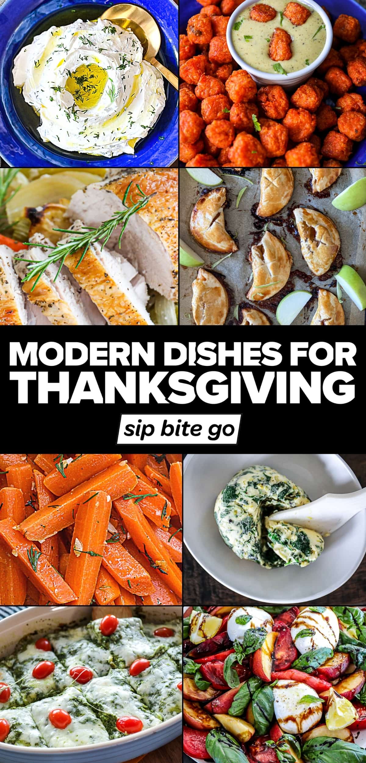 Contemporary thanksgiving dinner menu