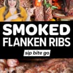Smoked flanken ribs traeger pellet smoker grill images and text overal