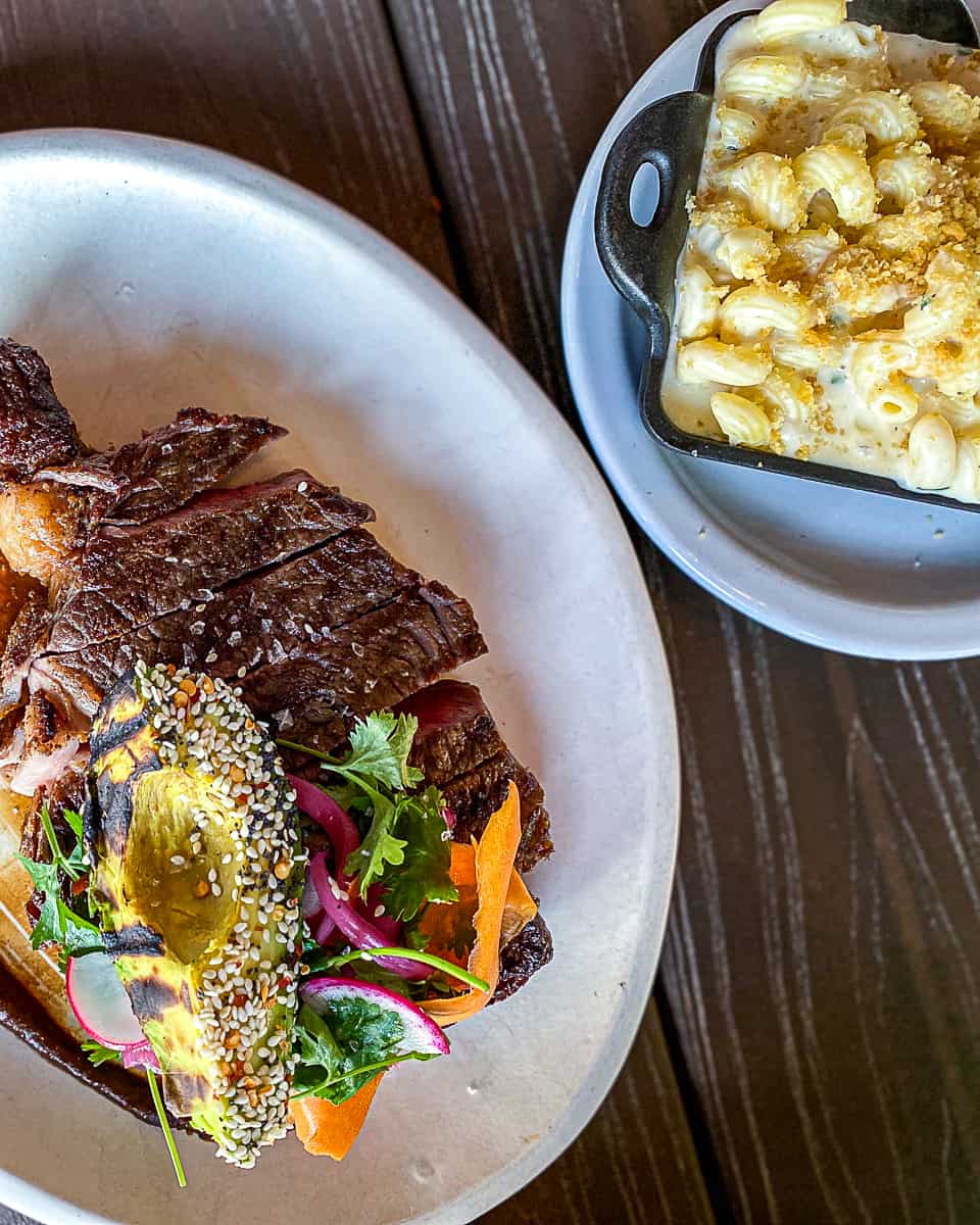 Steak and Mac & Cheese side dish from Laurelhurst Market menu