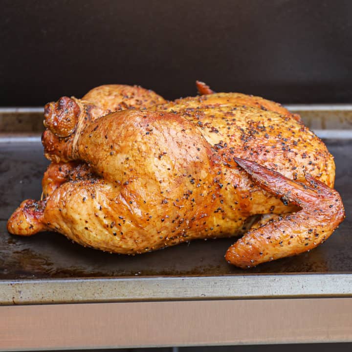 Best Smoked Whole Chicken Without Brine (Traeger Demo) - Sip Bite Go