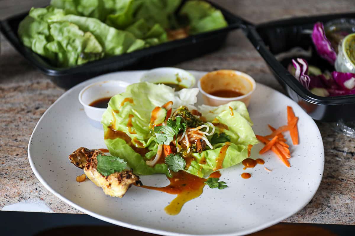 Cheesecake Factory Thai Lettuce Wraps Dish