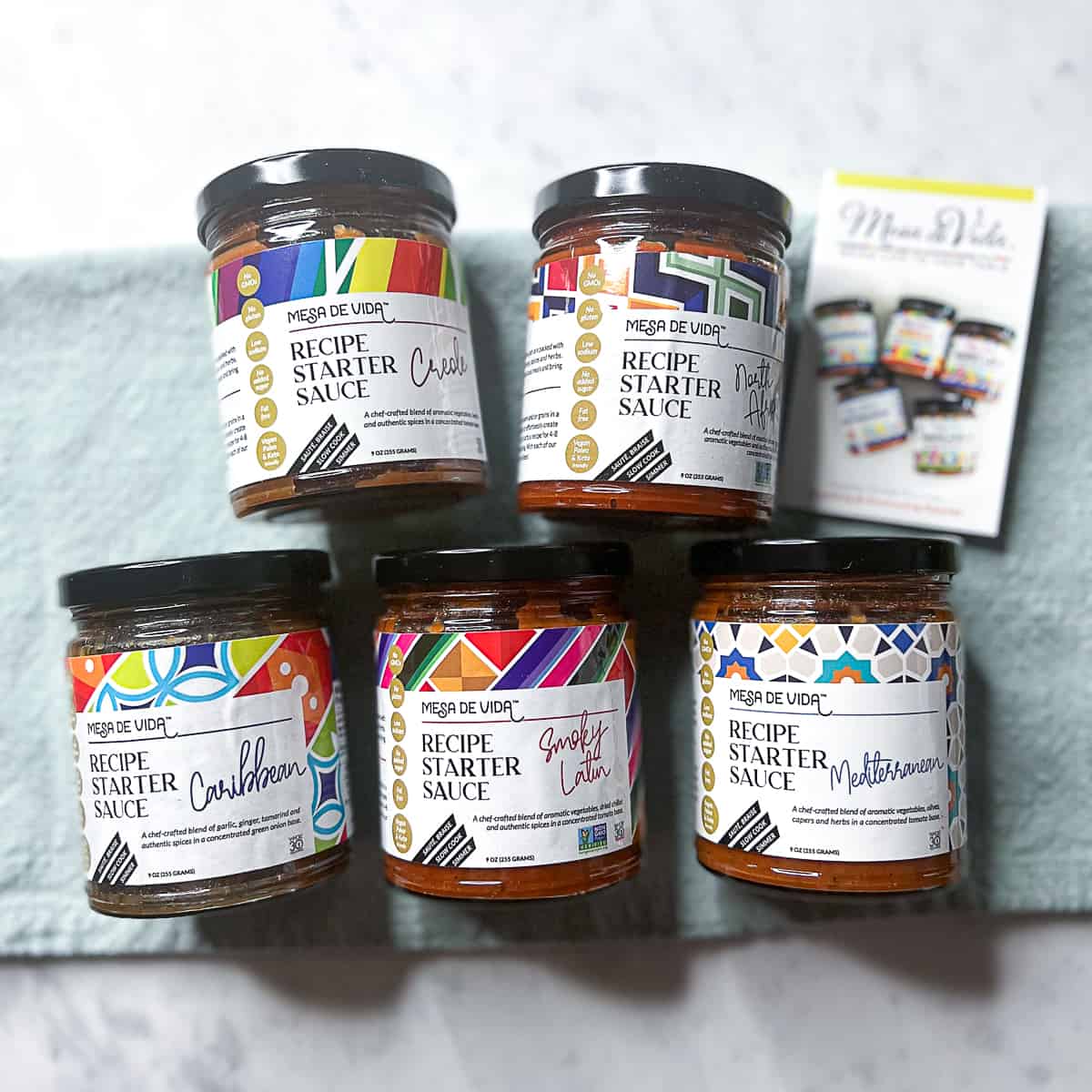 recipe sauce starters gift pack from Mesa De Vida