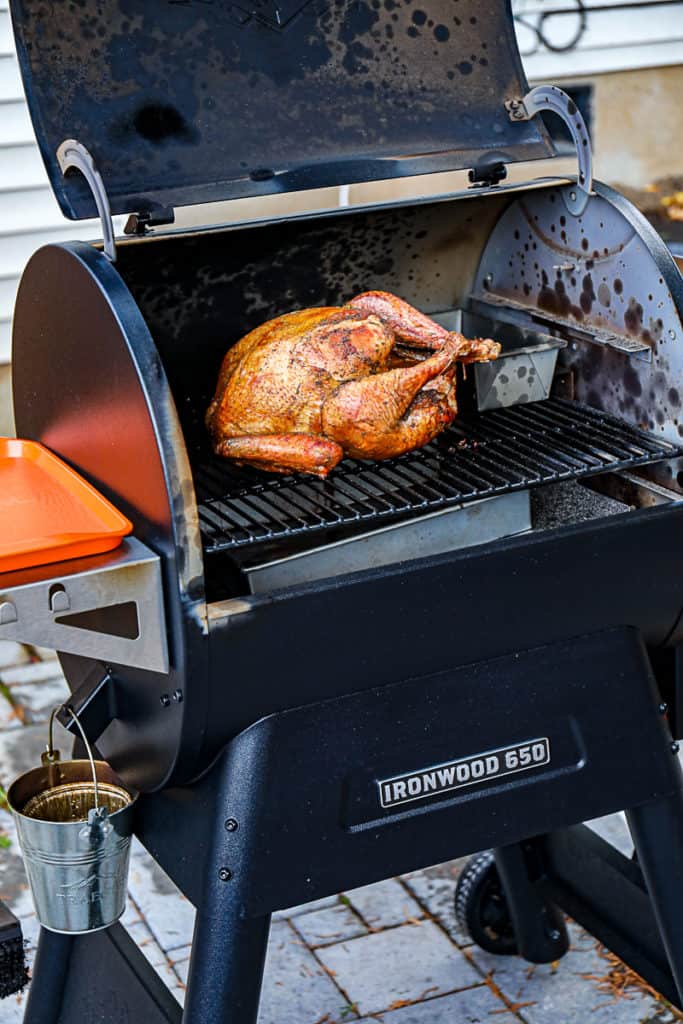 New Smoked Turkey Recipe Whole Bird Traeger Video Sip Bite Go   Smoked Turkey Recipe On A Traeger Ironwood 650 Sip Bite Go 683x1024 