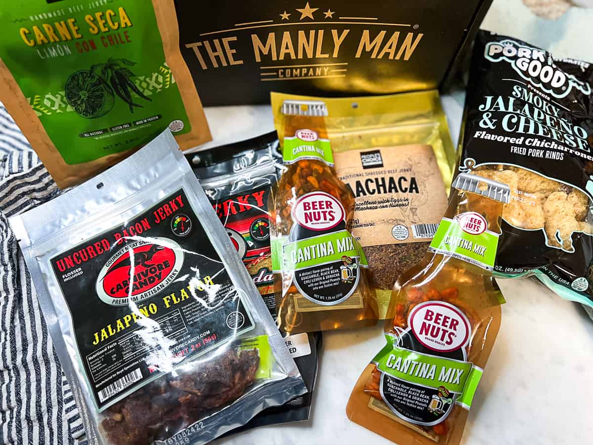 manly Man gift boxes for jerky lovers