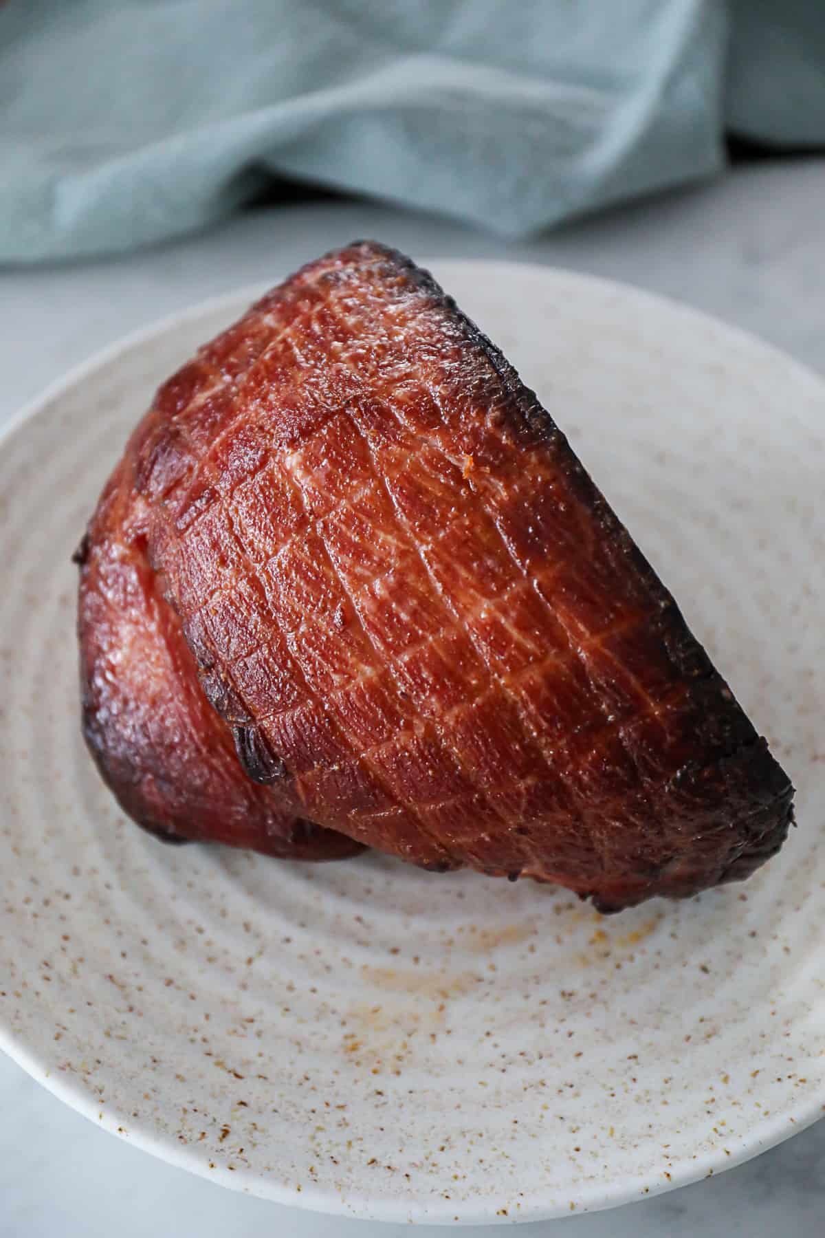 Traeger Smoked Ham Recipe with butter baste