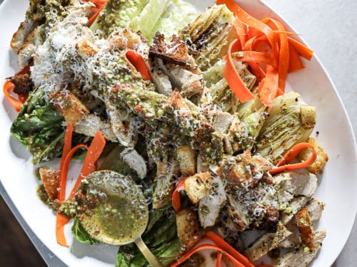 Grilled Little Gem salad - Something New For Dinner