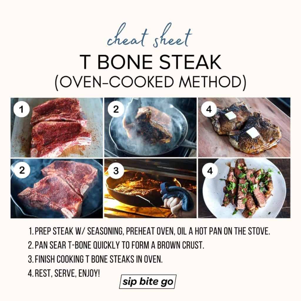 How To Cook T Bone Steak In Oven Easy Beginner Recipe Sip Bite Go 6566