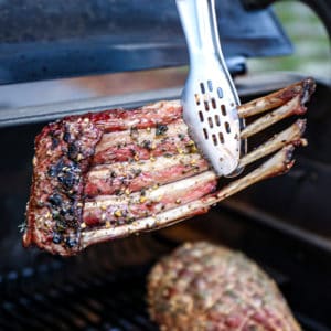 Traeger Smoked Rack of Lamb Frenched Recipe