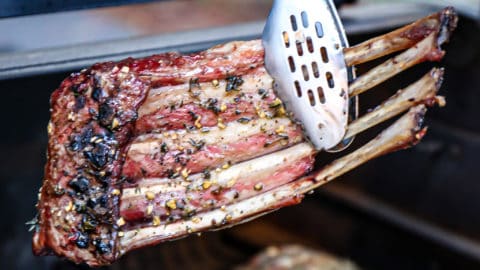 Traeger Smoked Rack of Lamb Frenched Recipe