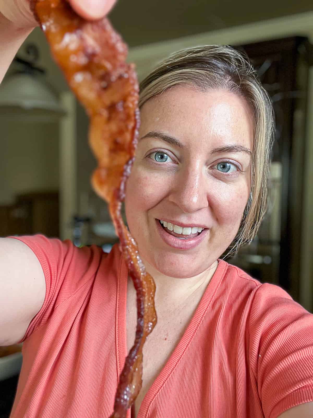 Jenna Passaro with Traeger Smoked Bacon Sip Bite Go