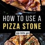 Stone Baked Pizza Recipe Images with text overlay