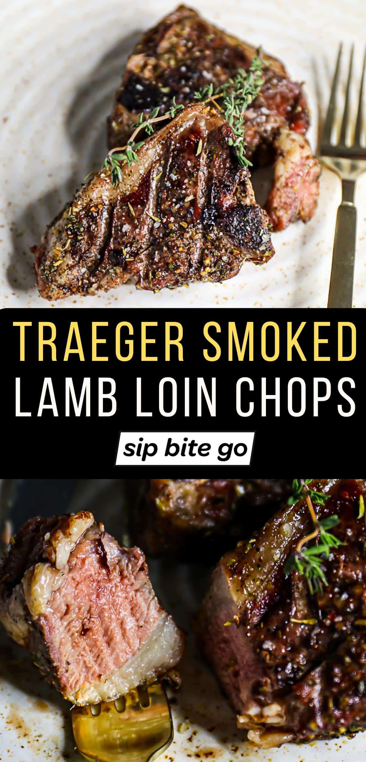Smoked Lamb Loin Chops (On Traeger Pellet Grill Smoker) - Sip Bite Go