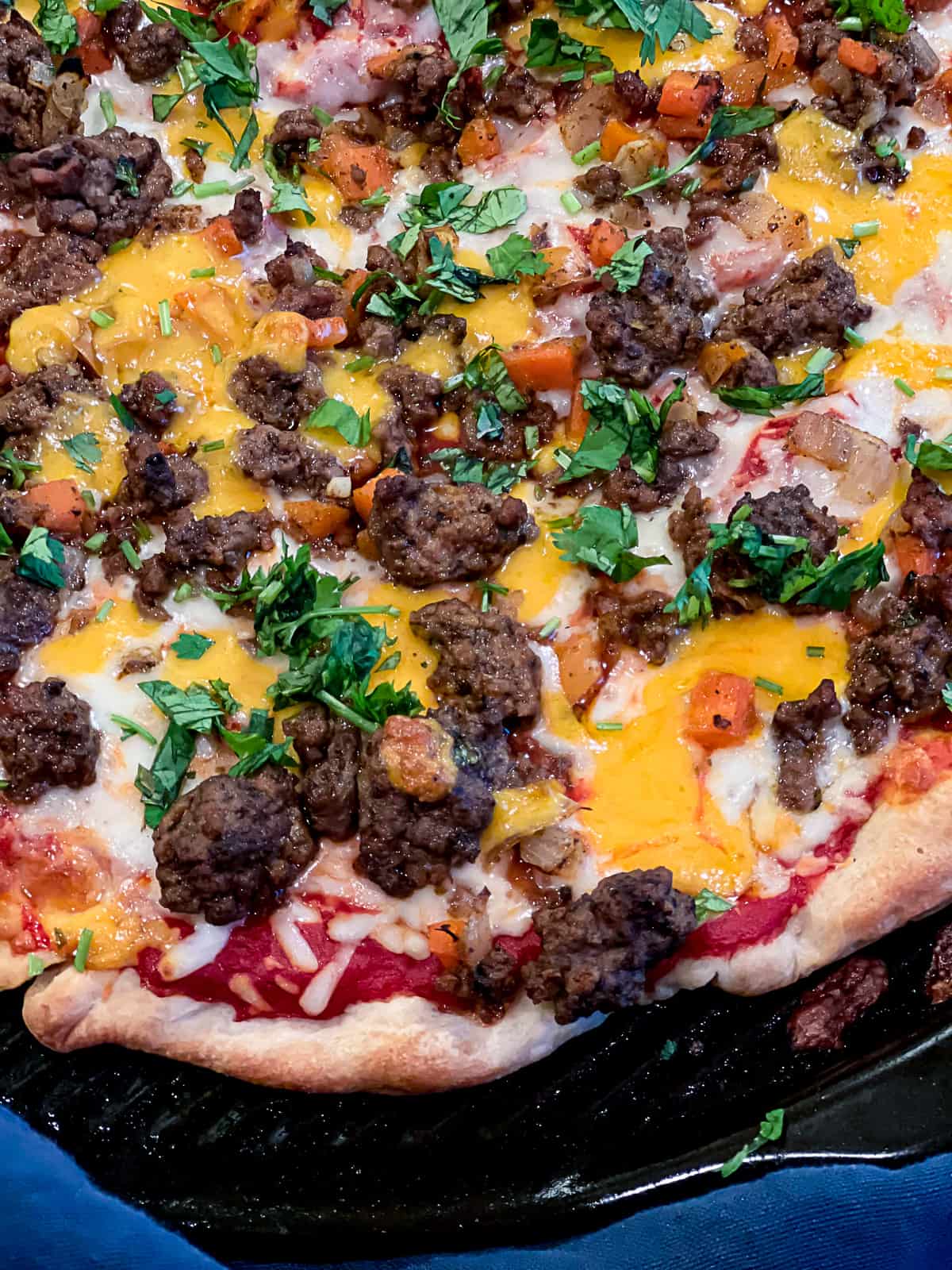 CopyCat Pizza Recipe for Taco Bell and Pizza Hut with Ground Beef On Pizza