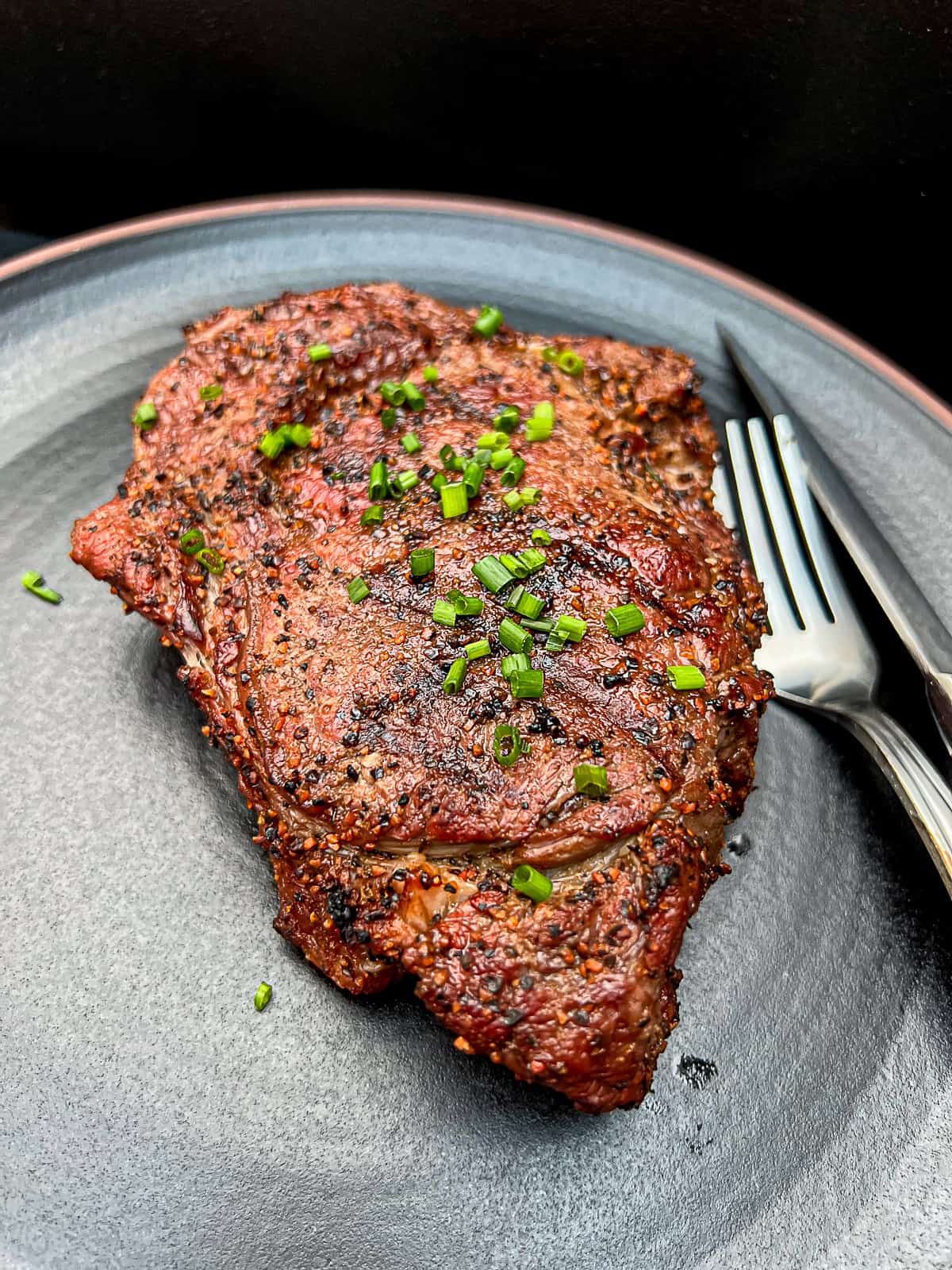 Perfect Medium Rare Grilled Ribeye Steak Dinner With Herb