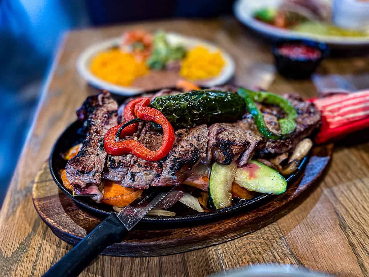 Steak Fajitas menu item from Chepas Mexican Restaurant in Allen Tx