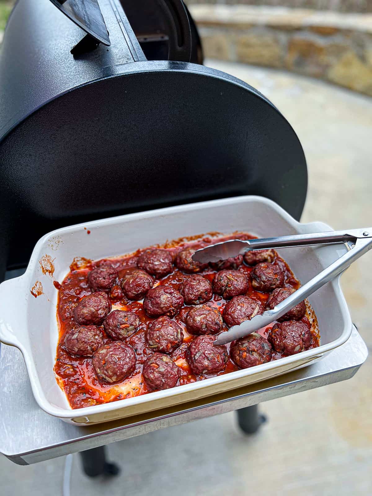 Traeger Smoked Meatballs With Sauce