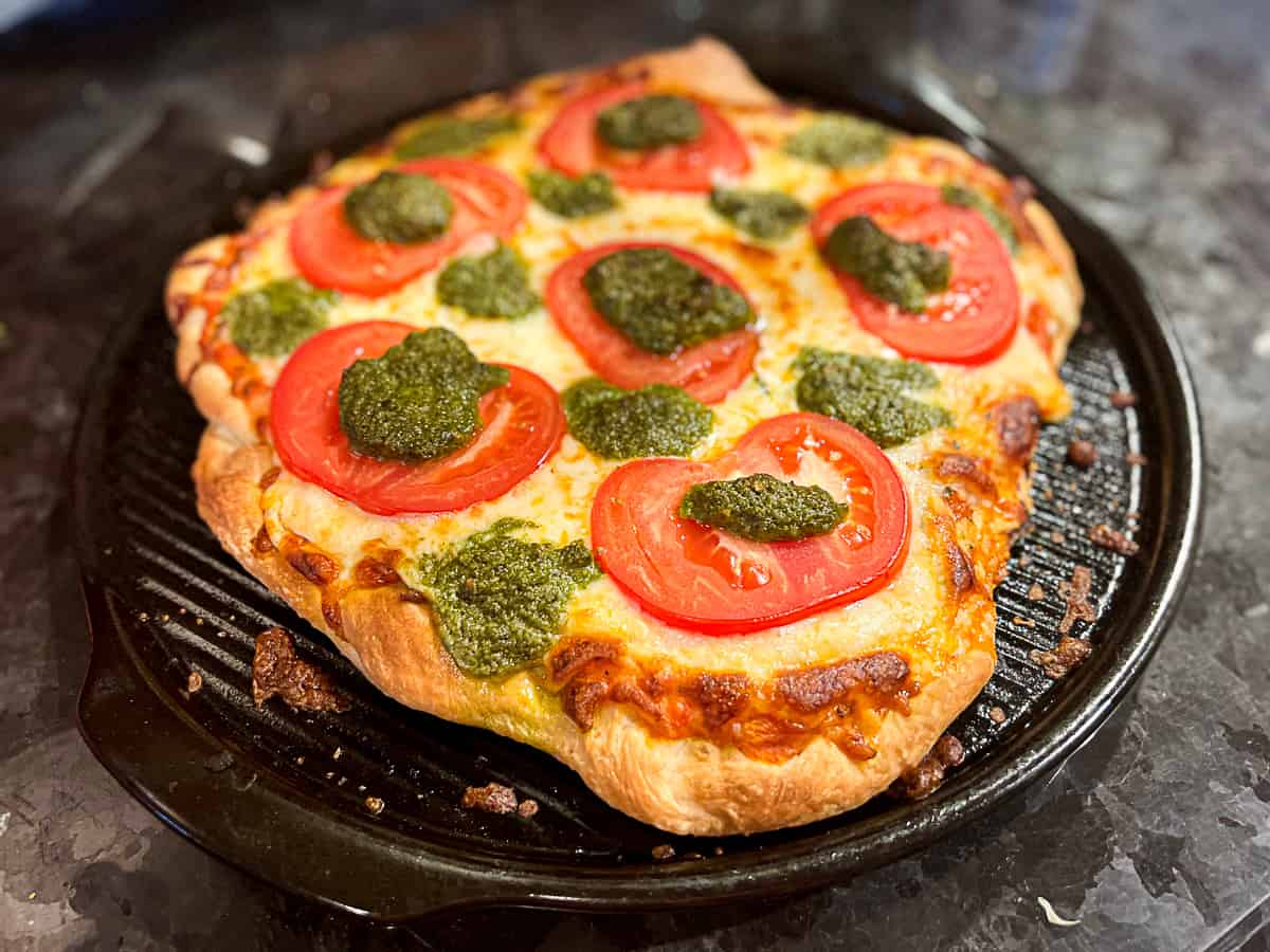 Vegetarian Pesto Pizza Recipe with creative toppings ideas